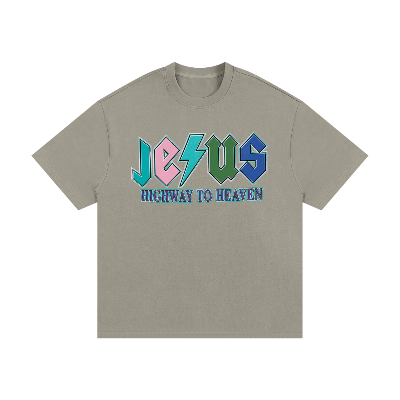 Jesus/No Luck Essential Heavyweight Cotton T-Shirt