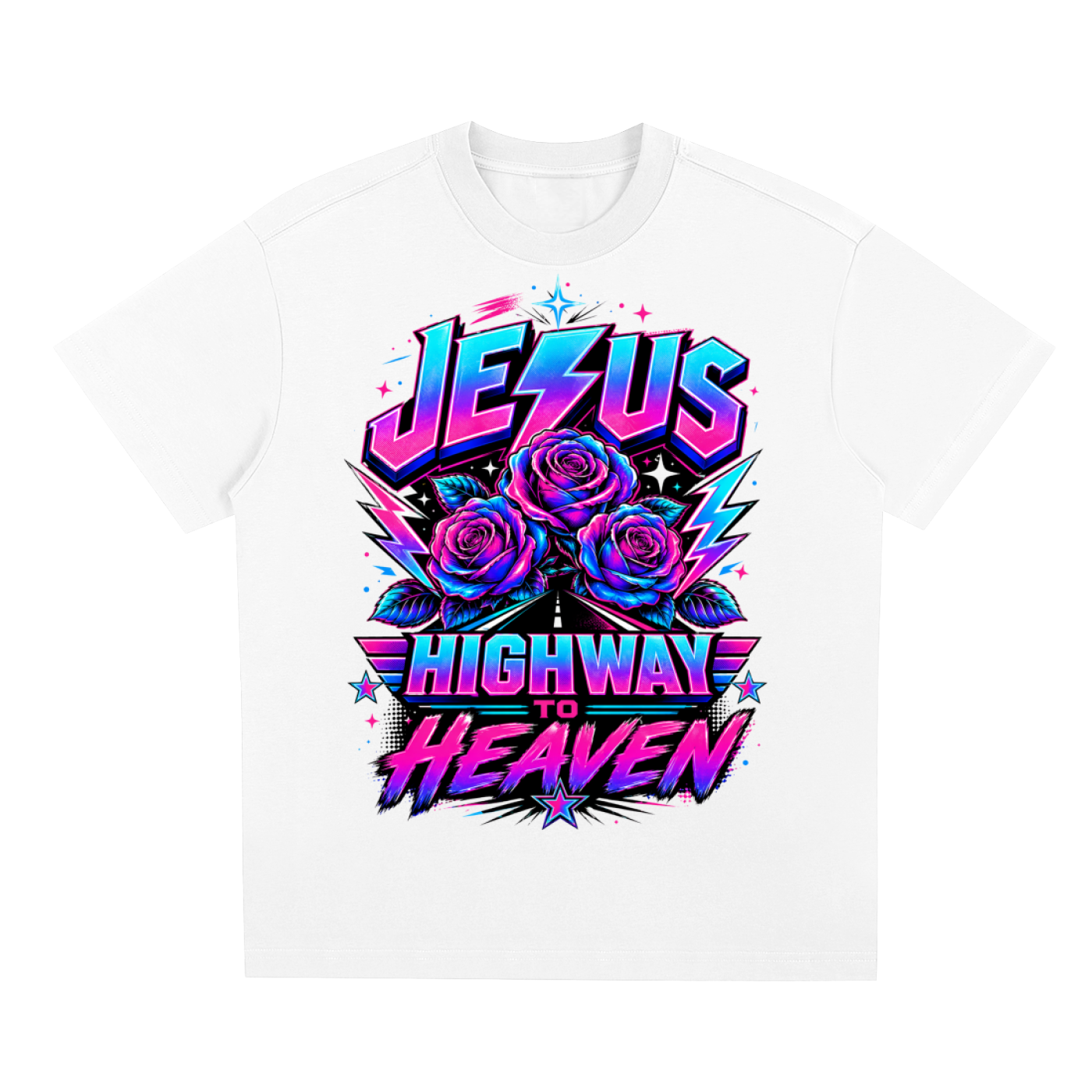 Jesus Highway to Heaven/Preach Sorona Quick-Dry Cooling T-Shirt