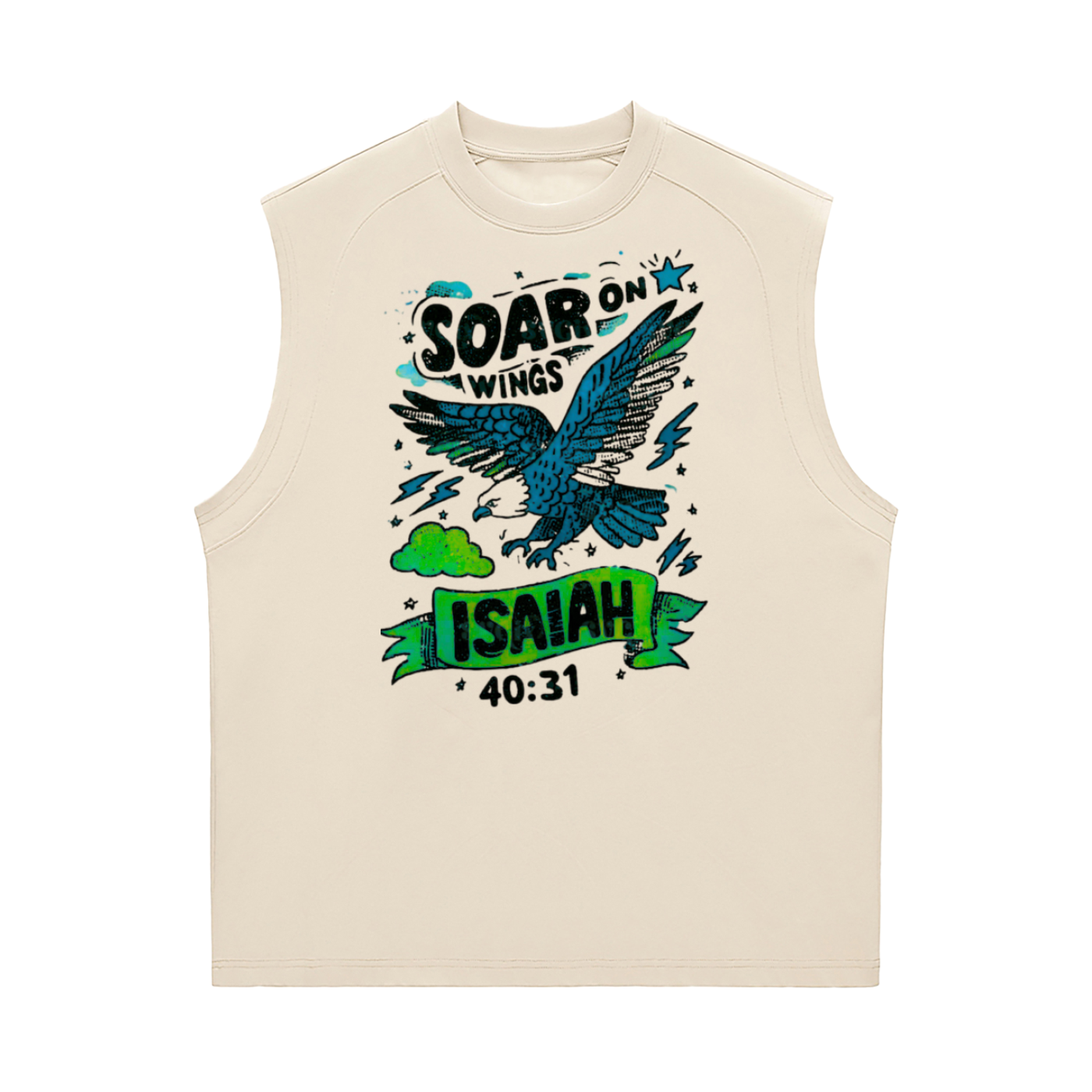 Isaiah 40:31 Sorona Quick-Dry Cooling Tank Top