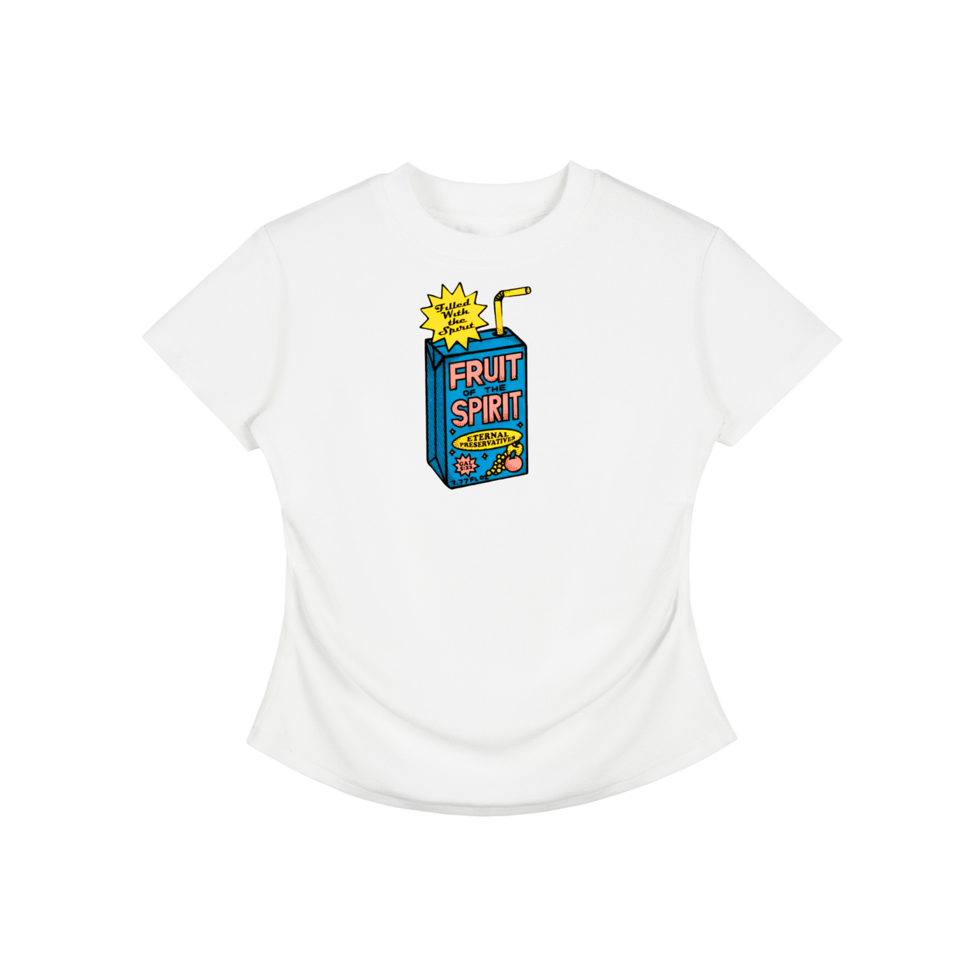 "Fruit of the Spirit" Women's Vintage Washed Bodycon Cotton T-Shirt
