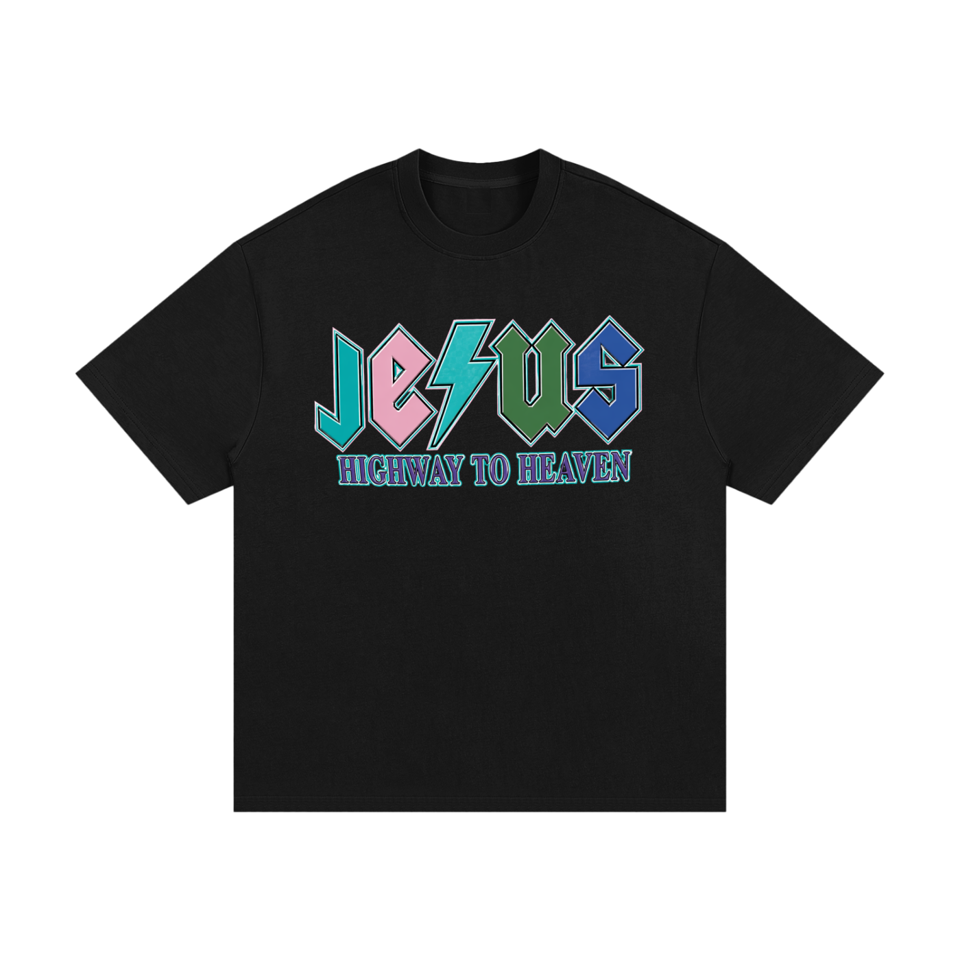 Jesus/No Luck Essential Heavyweight Cotton T-Shirt