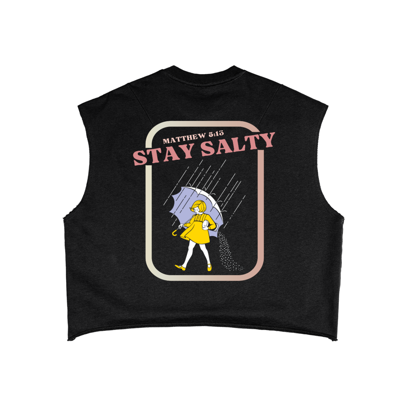 No Luck Just Yeshua French Terry Boxy Tank Top