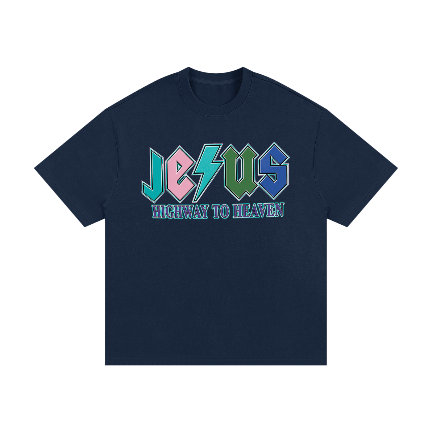 Jesus/No Luck Essential Heavyweight Cotton T-Shirt
