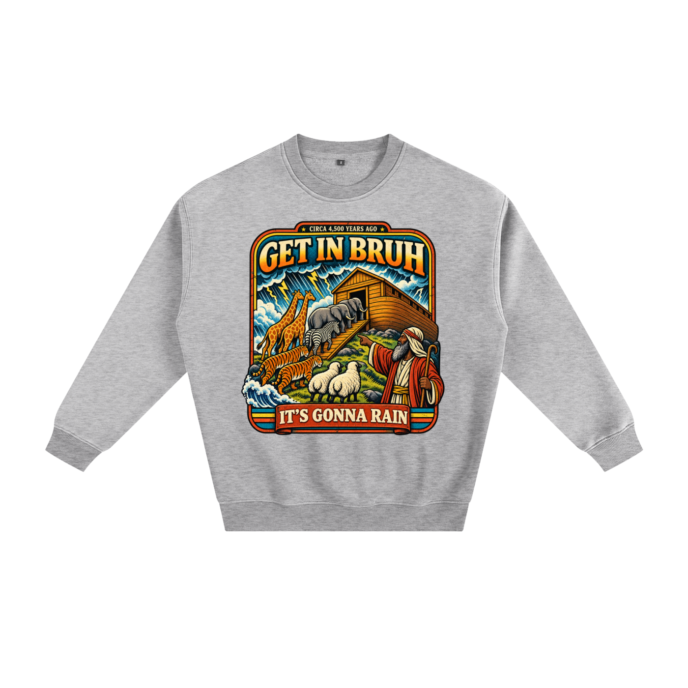 Warning before destruction Fleeced Sweatshirt