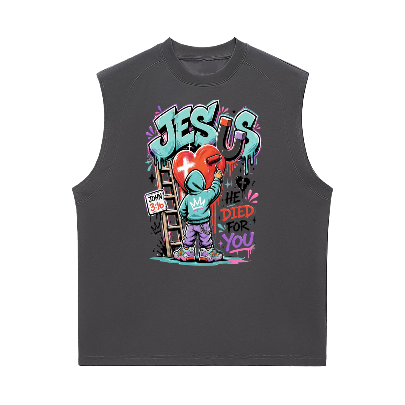 Jesus Died for You Sorona Quick-Dry Cooling Tank Top