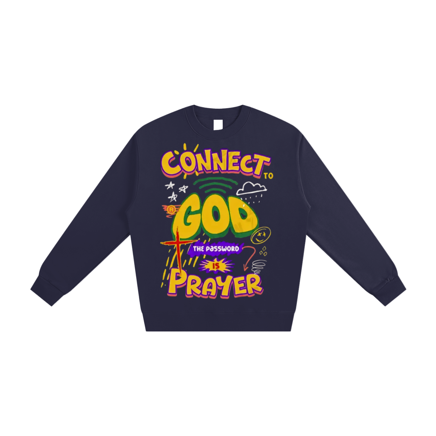 "Connect to God" Heavyweight Essential Sweatshirt
