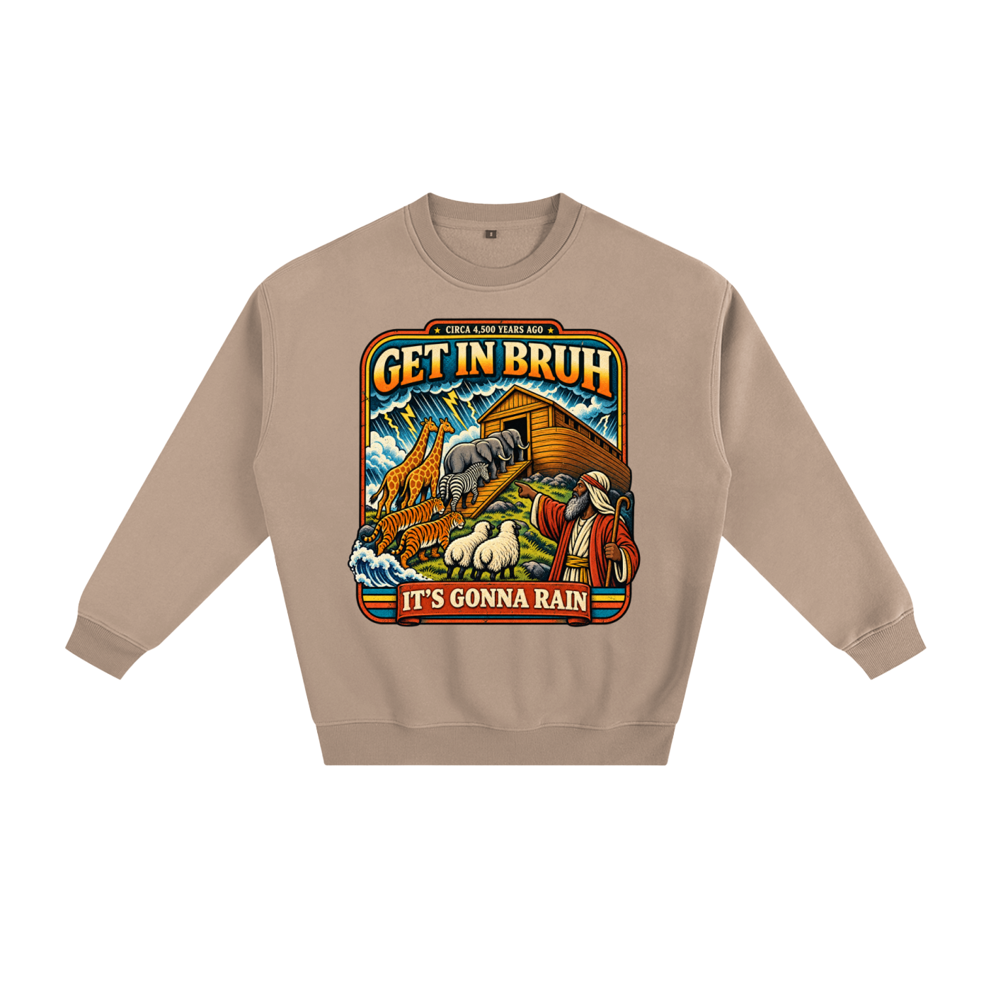 Warning before destruction Fleeced Sweatshirt