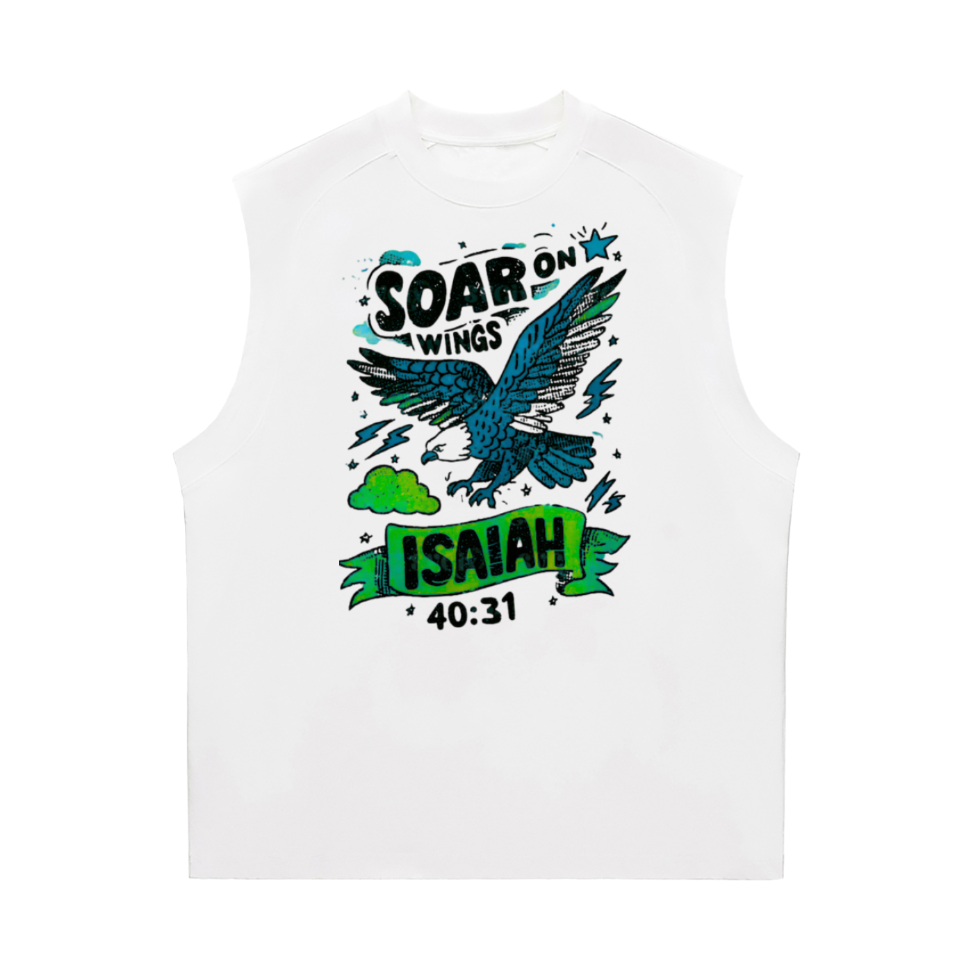 Isaiah 40:31 Sorona Quick-Dry Cooling Tank Top