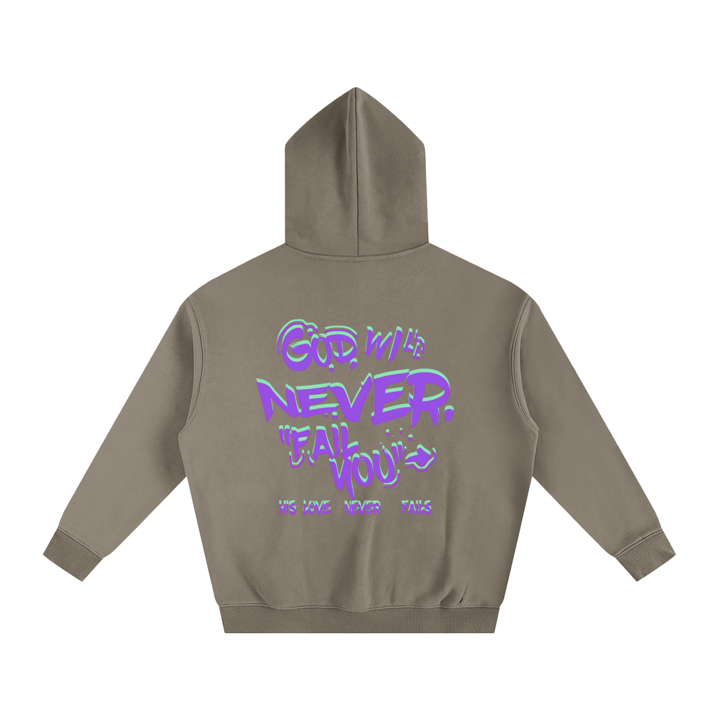 "Connect with God" Oversize Fleeced Hoodie
