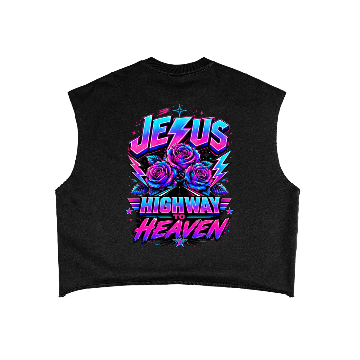 Preach Jesus/Highway French Terry Boxy Tank Top