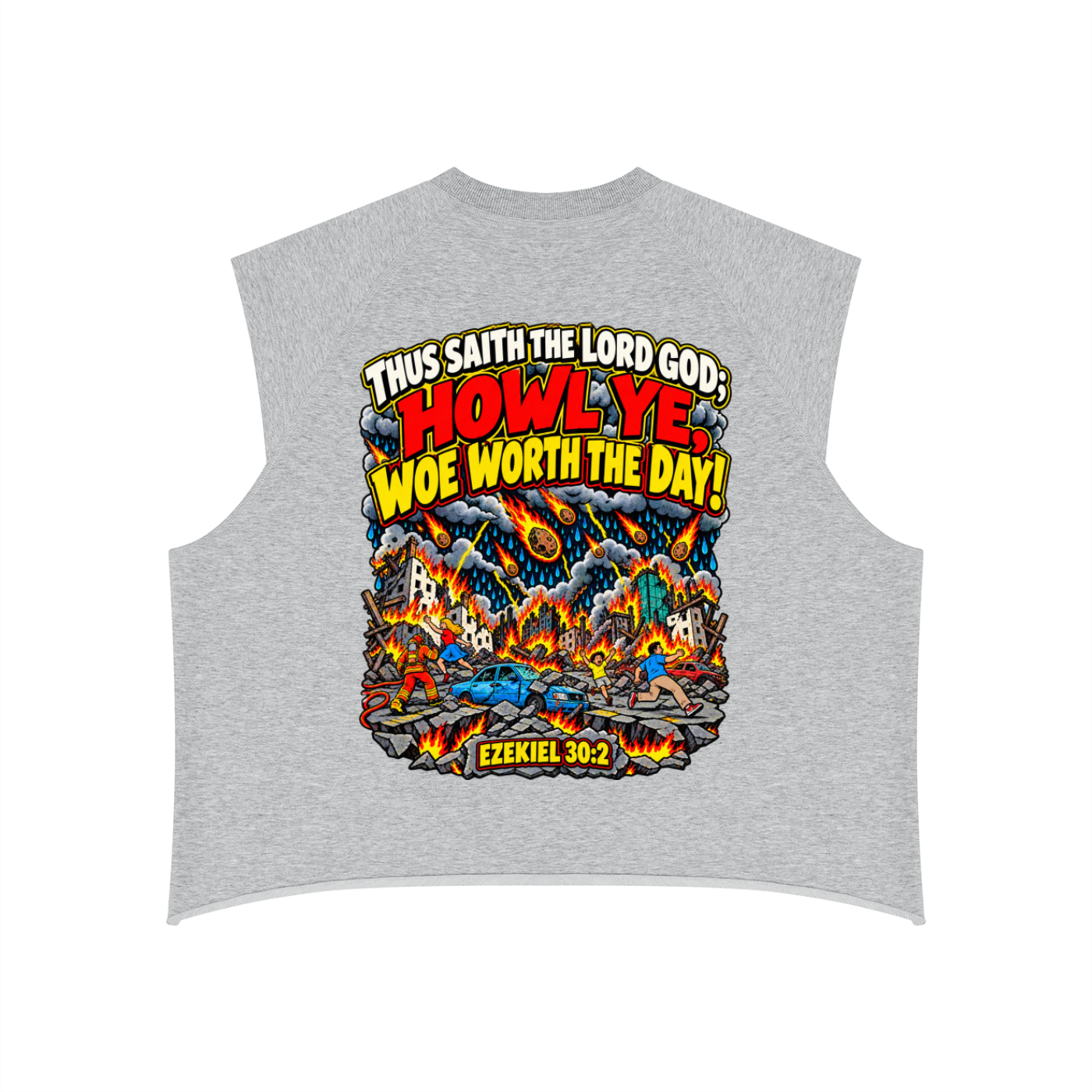 Ezekiel 30:2 Men’s Boxy Raw Hem Tank Top