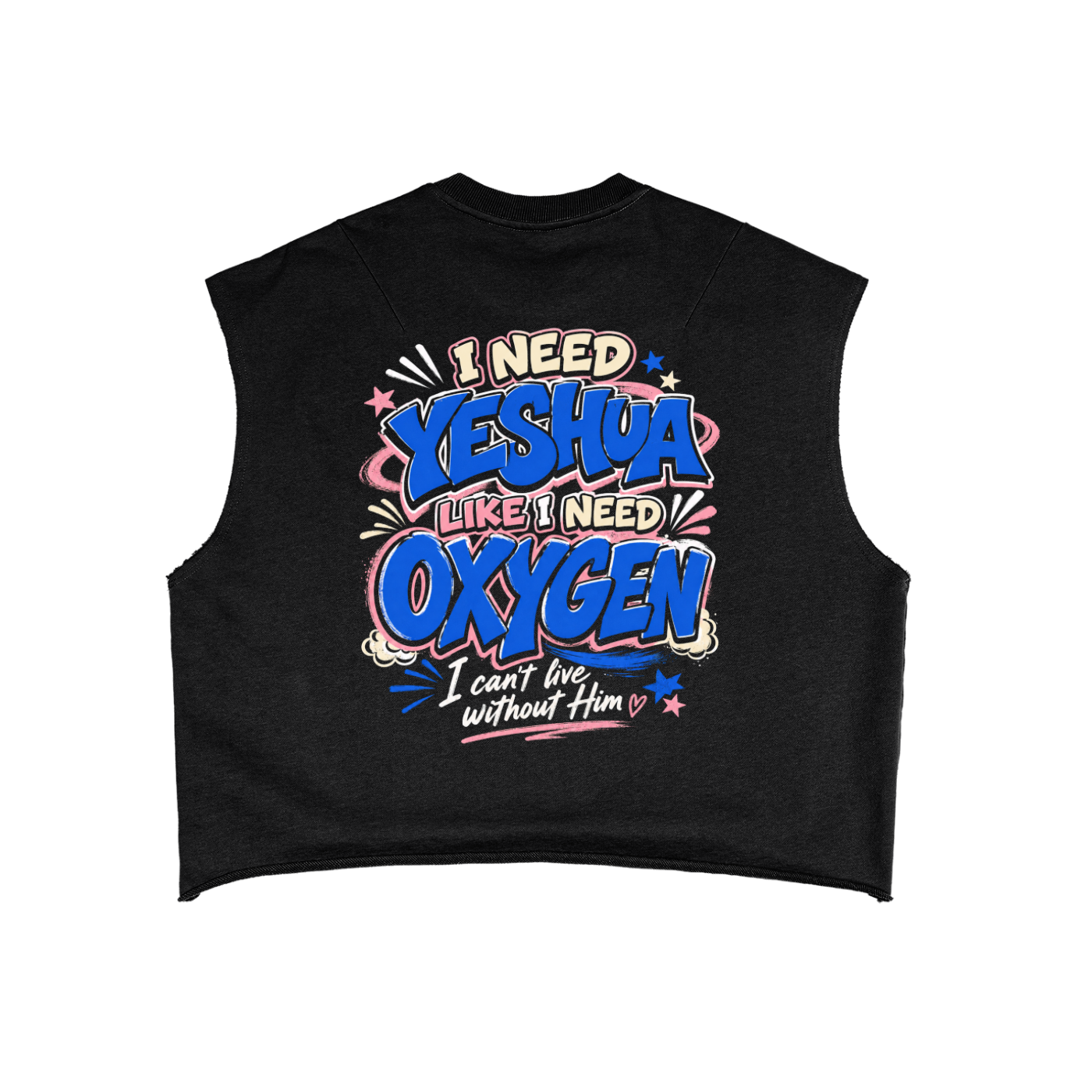 Money can't save me French Terry Boxy Tank Top