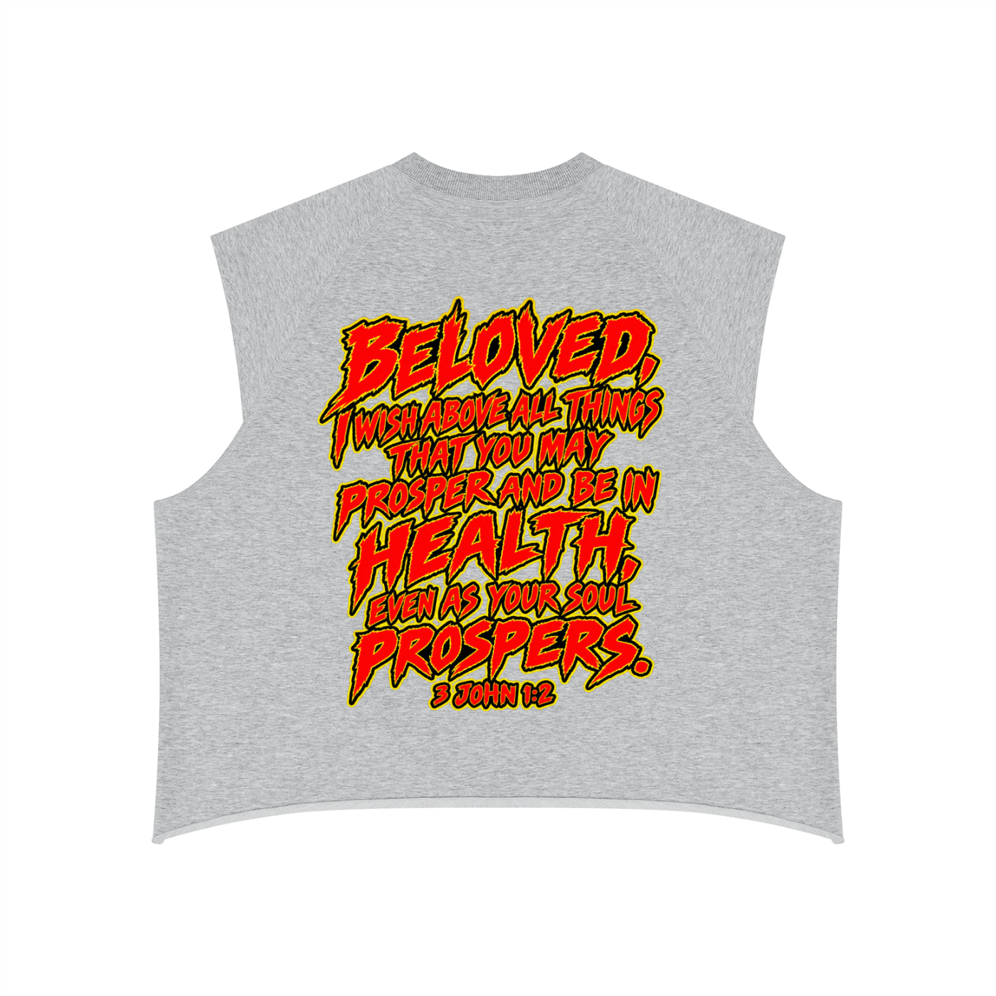 Jesus Saves 3 John 1:2 Men’s Boxy Raw Hem Tank Top