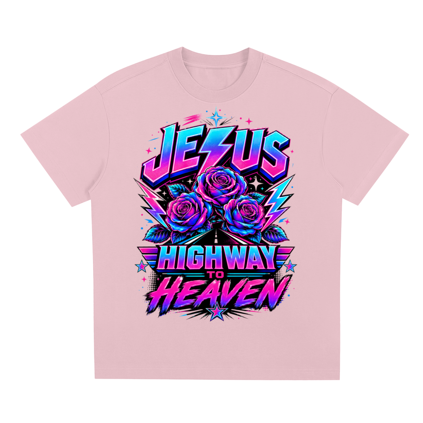 Jesus Highway to Heaven/Preach Sorona Quick-Dry Cooling T-Shirt