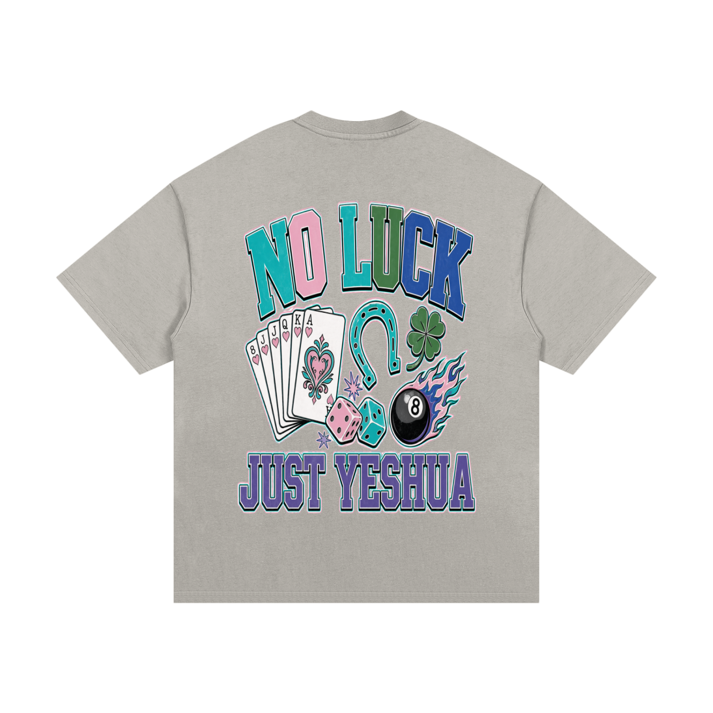 Jesus/No Luck Essential Heavyweight Cotton T-Shirt