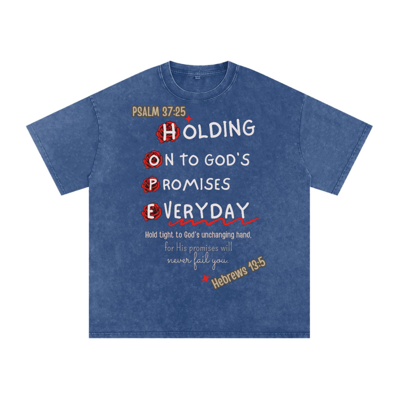 "HOPE" Snow Washed Oversized Cotton T-Shirt