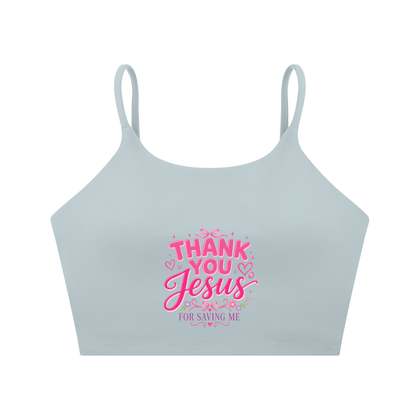 Thank you Spaghetti Strap Yoga Sports Bra