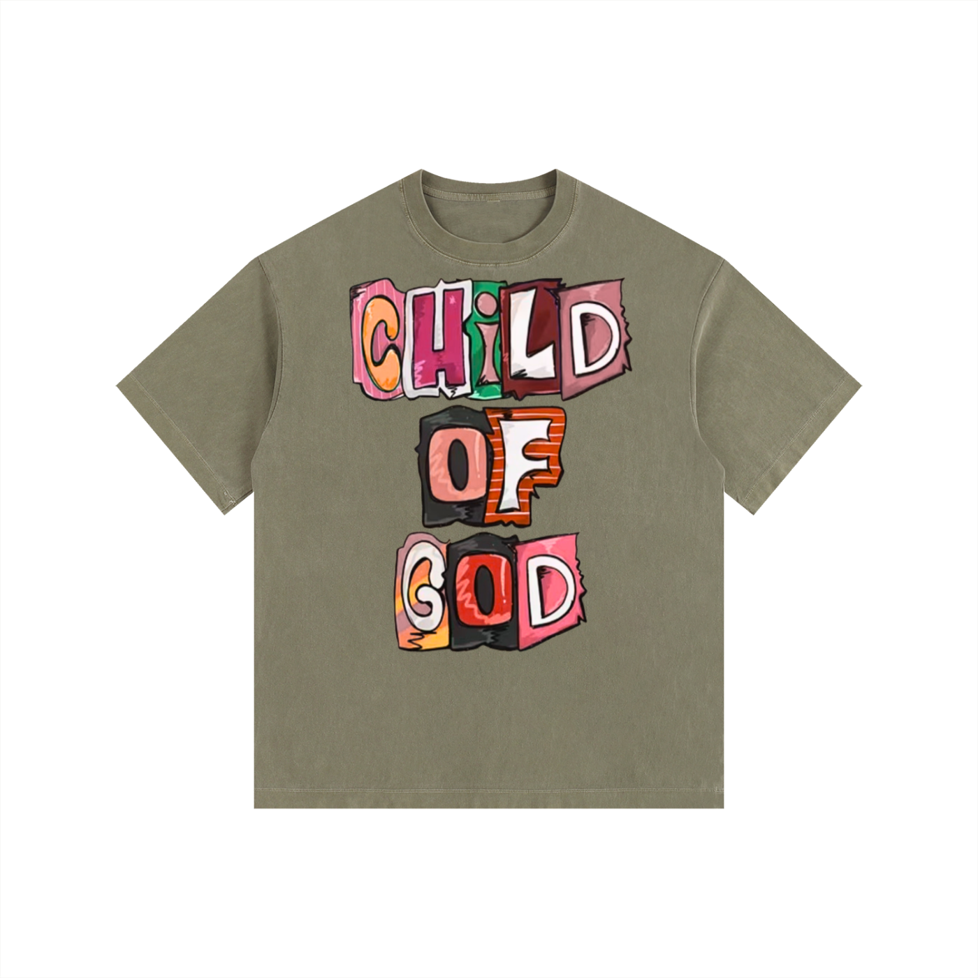 Child of God Vintage Washed Oversized Cotton T-Shirt