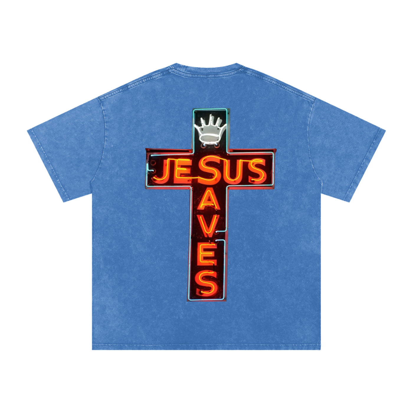 "HOPE" Snow Washed Oversized Cotton T-Shirt