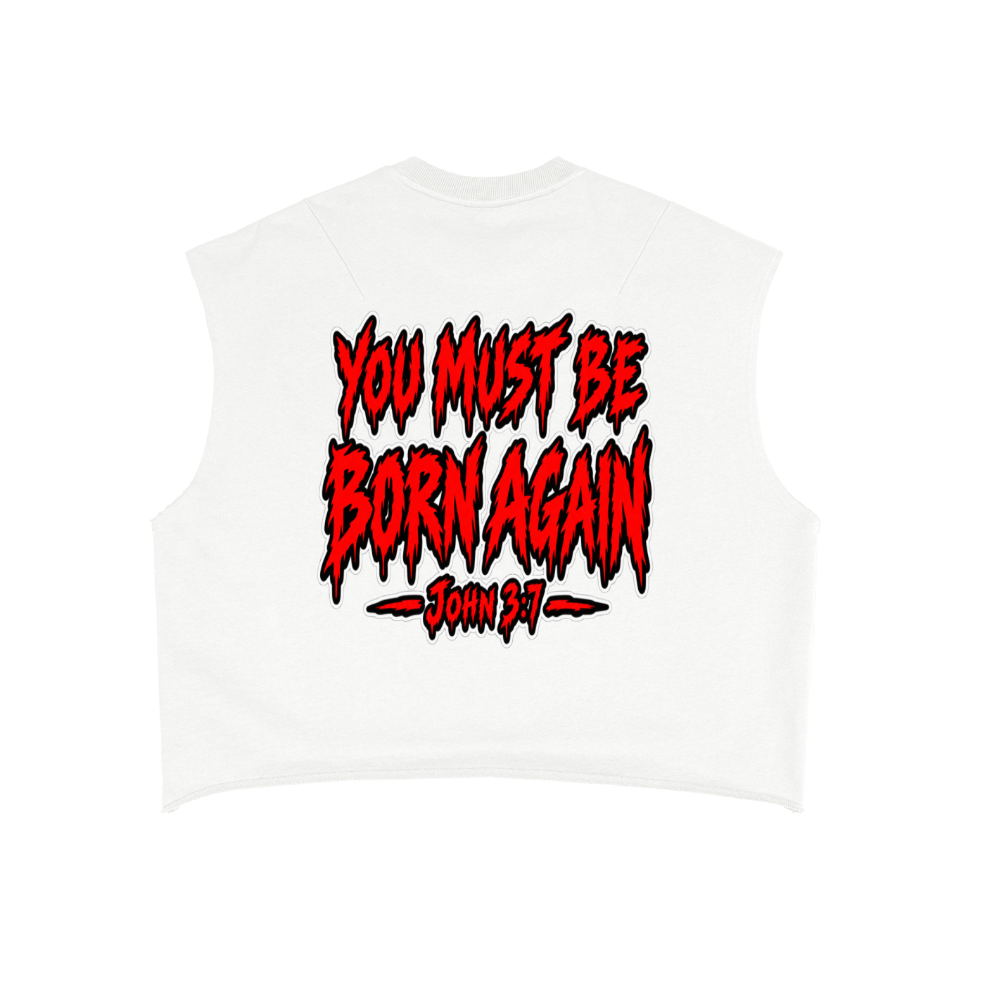 John 3:7 French Terry Boxy Tank Top