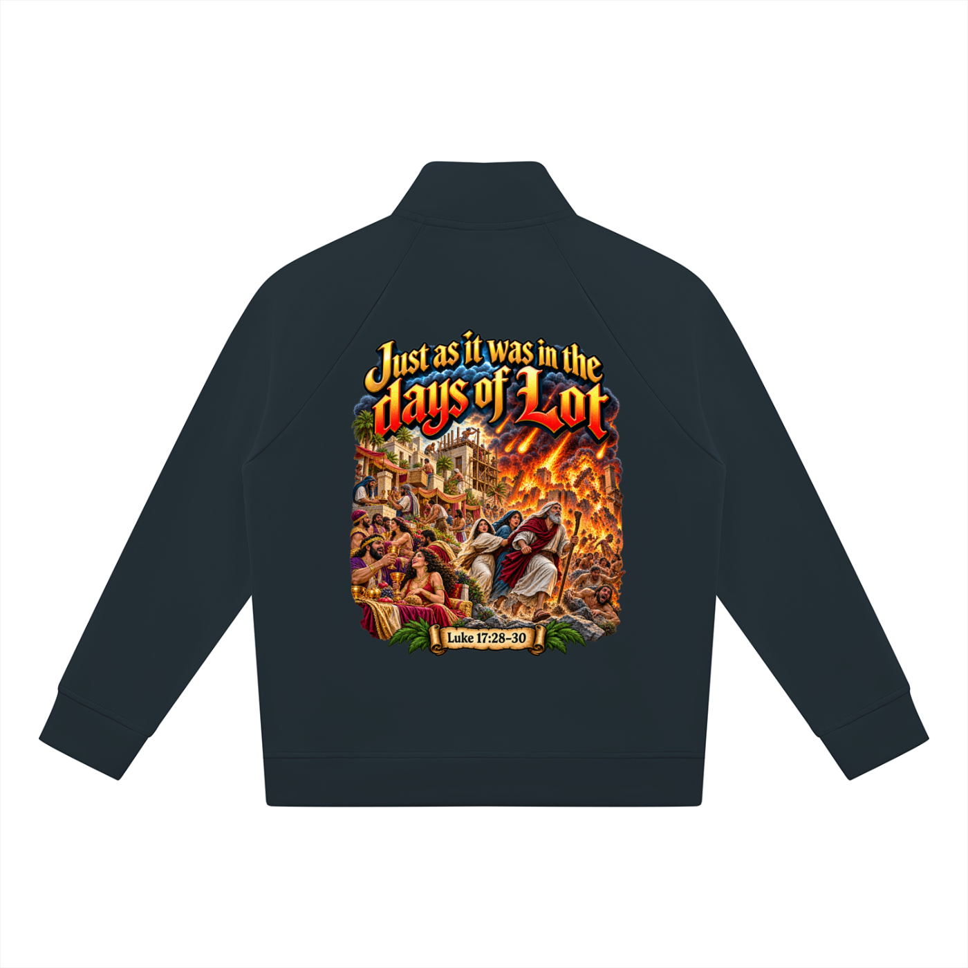 Rapture Soon/Days of Lot Unisex Stand Collar Jacket
