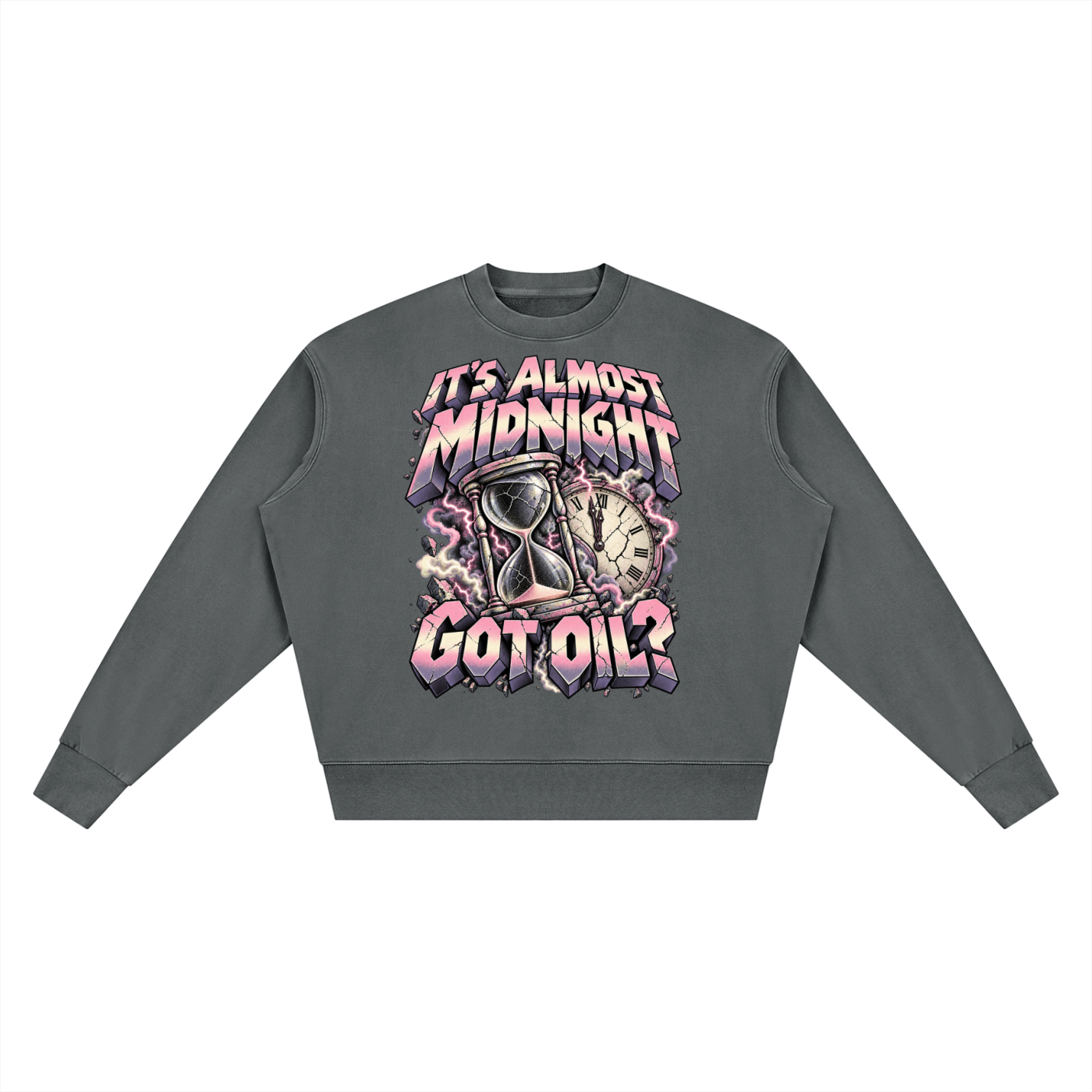 It's almost midnight Unisex Vintage Wash Crewneck Sweatshirt