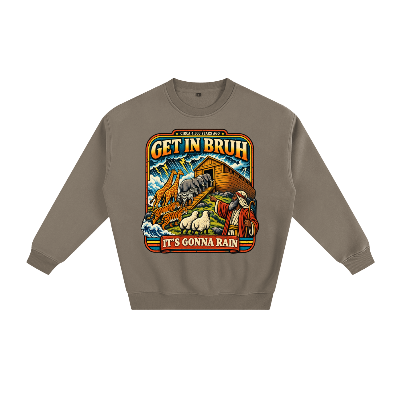 Warning before destruction Fleeced Sweatshirt