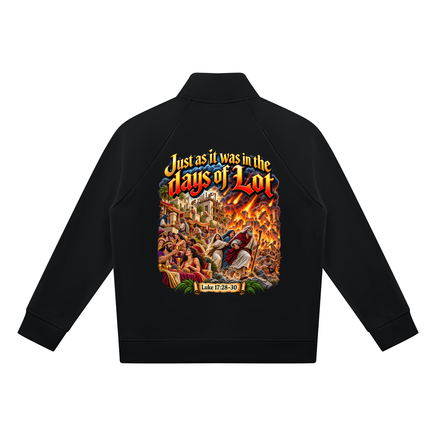 Rapture Soon/Days of Lot Unisex Stand Collar Jacket
