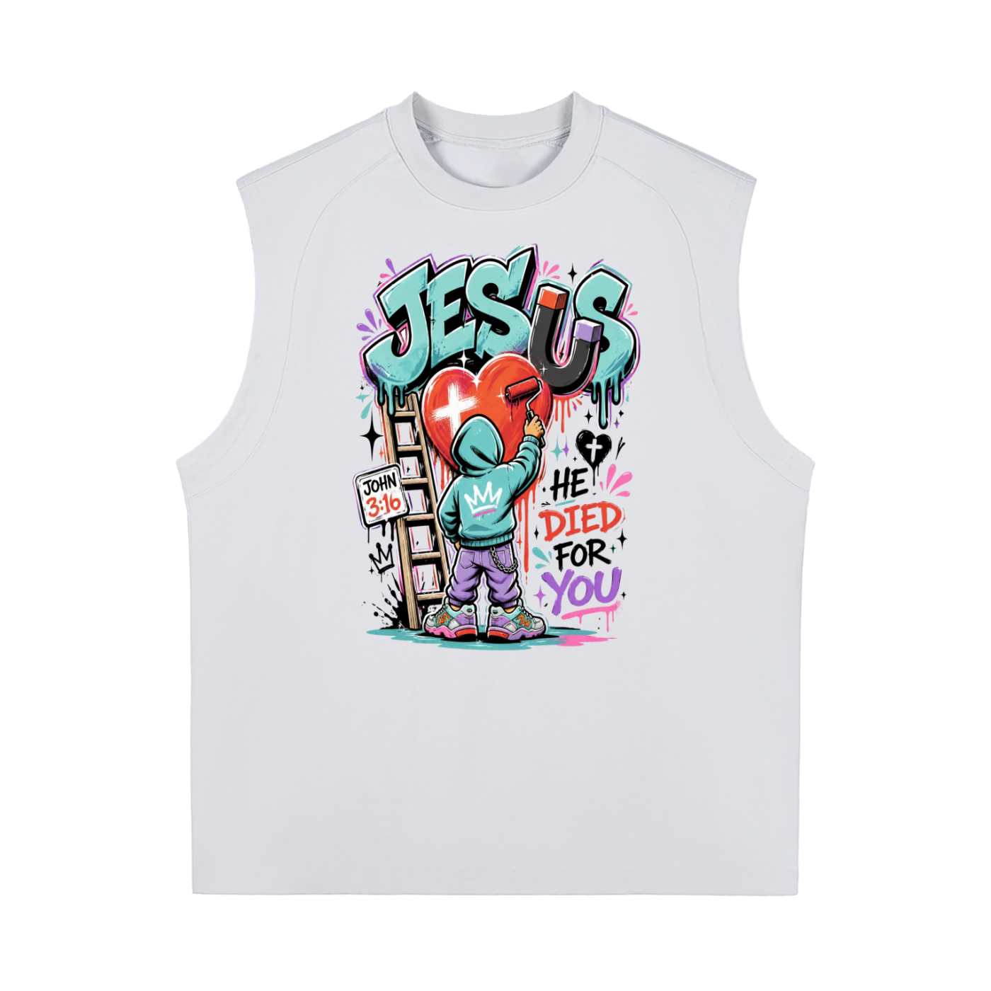 Jesus Died for You Sorona Quick-Dry Cooling Tank Top