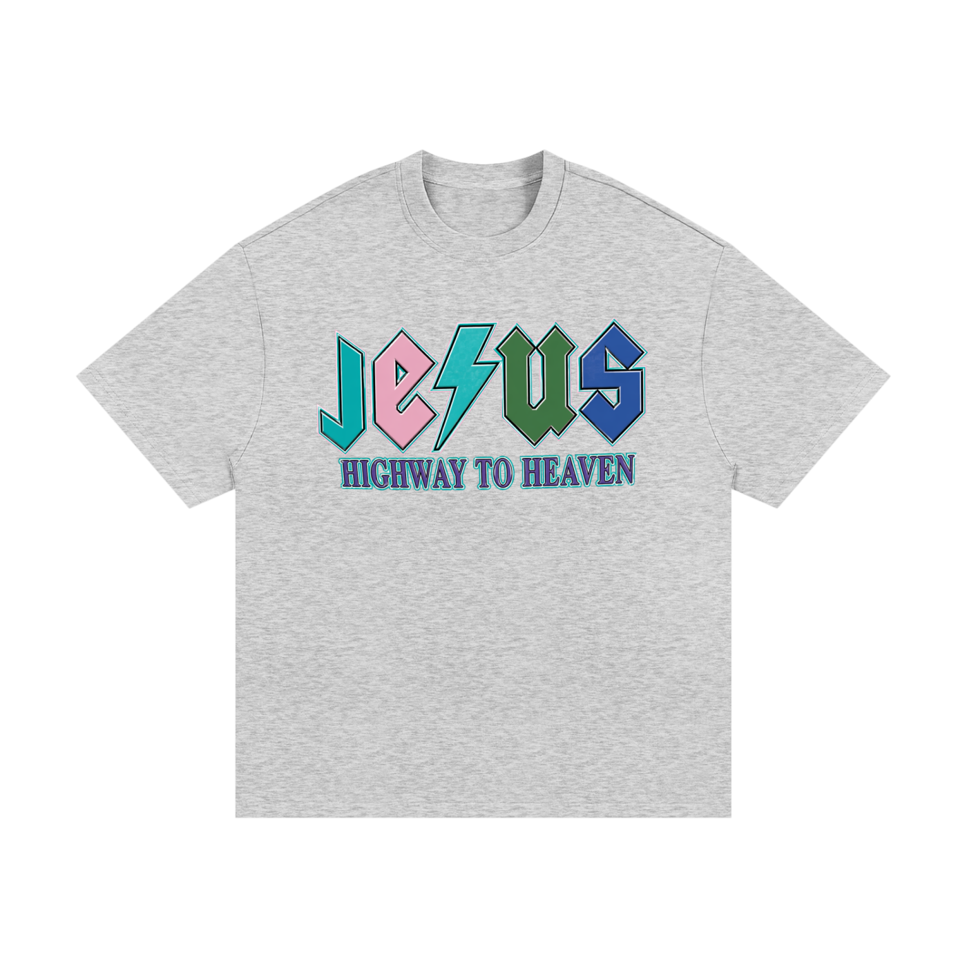 Jesus/No Luck Essential Heavyweight Cotton T-Shirt