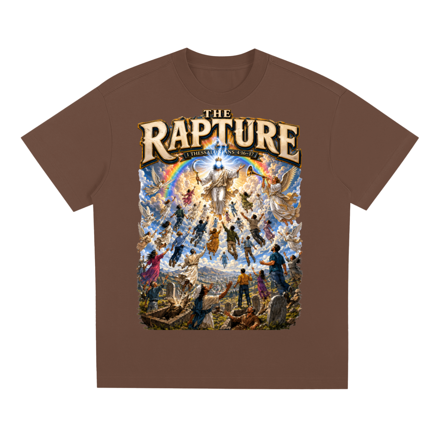 1 Thessalonians 4:16-17 Sorona Quick-Dry Cooling T-Shirt