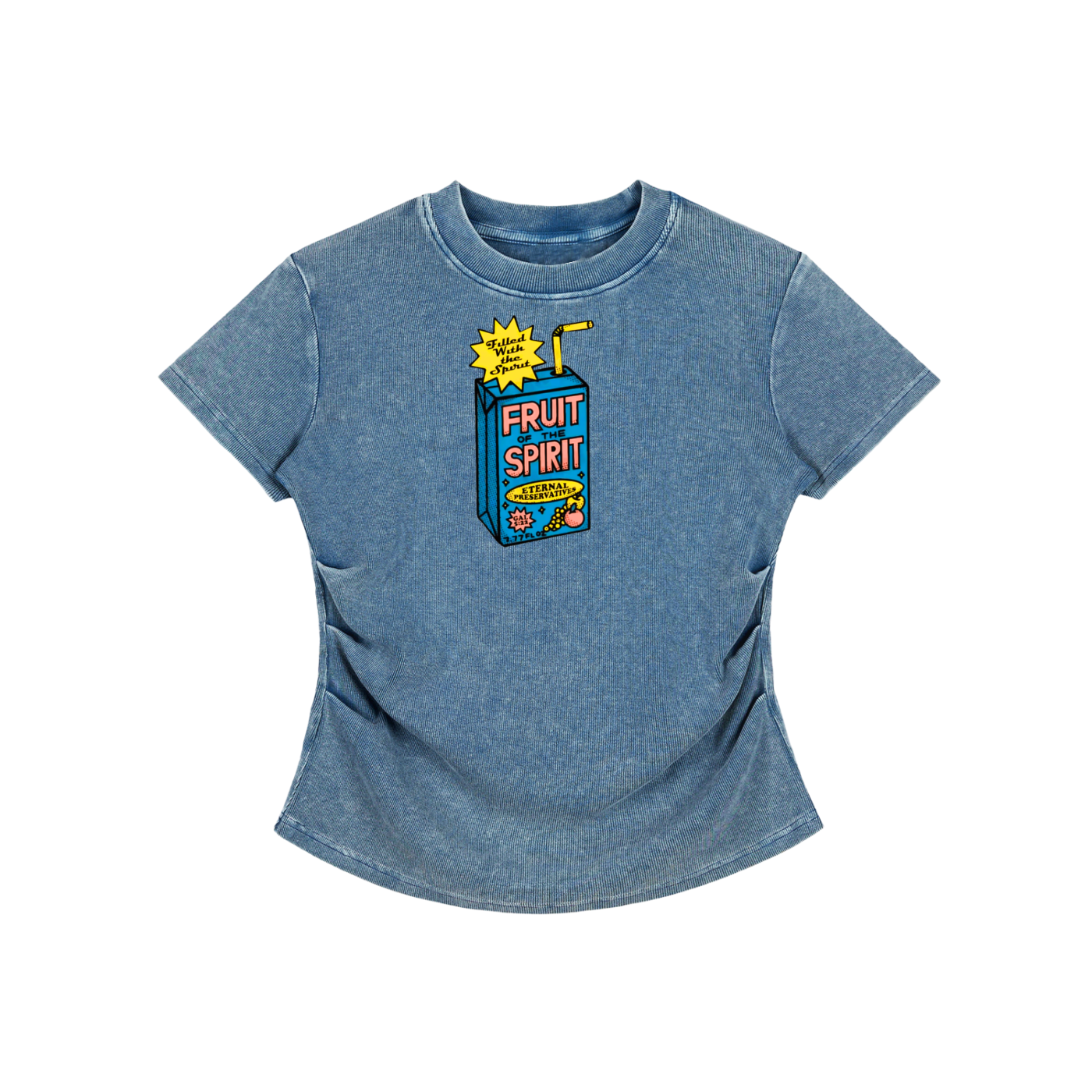 "Fruit of the Spirit" Women's Vintage Washed Bodycon Cotton T-Shirt