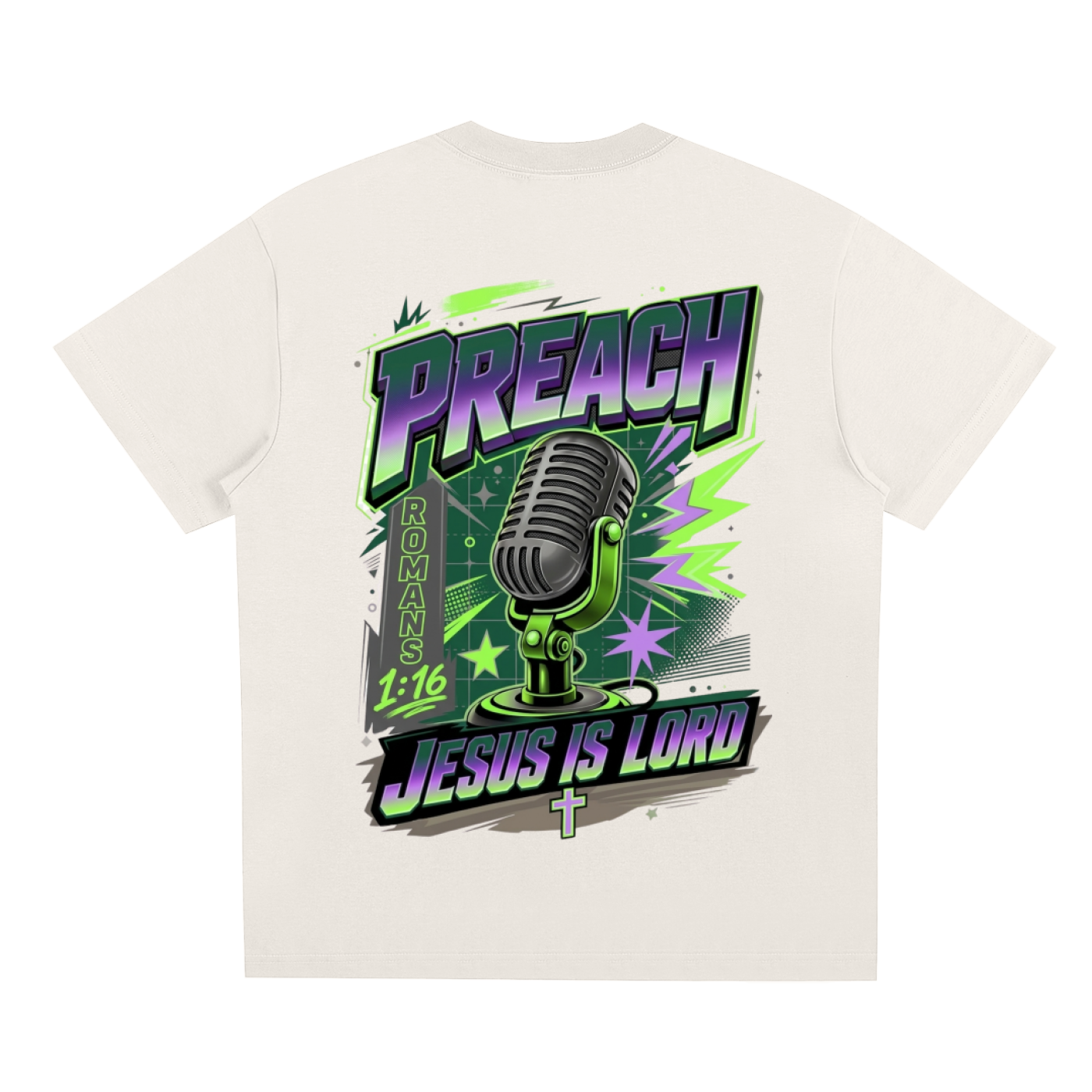 No Luck Just Yeshu/Preach Sorona Quick-Dry Cooling T-Shirt