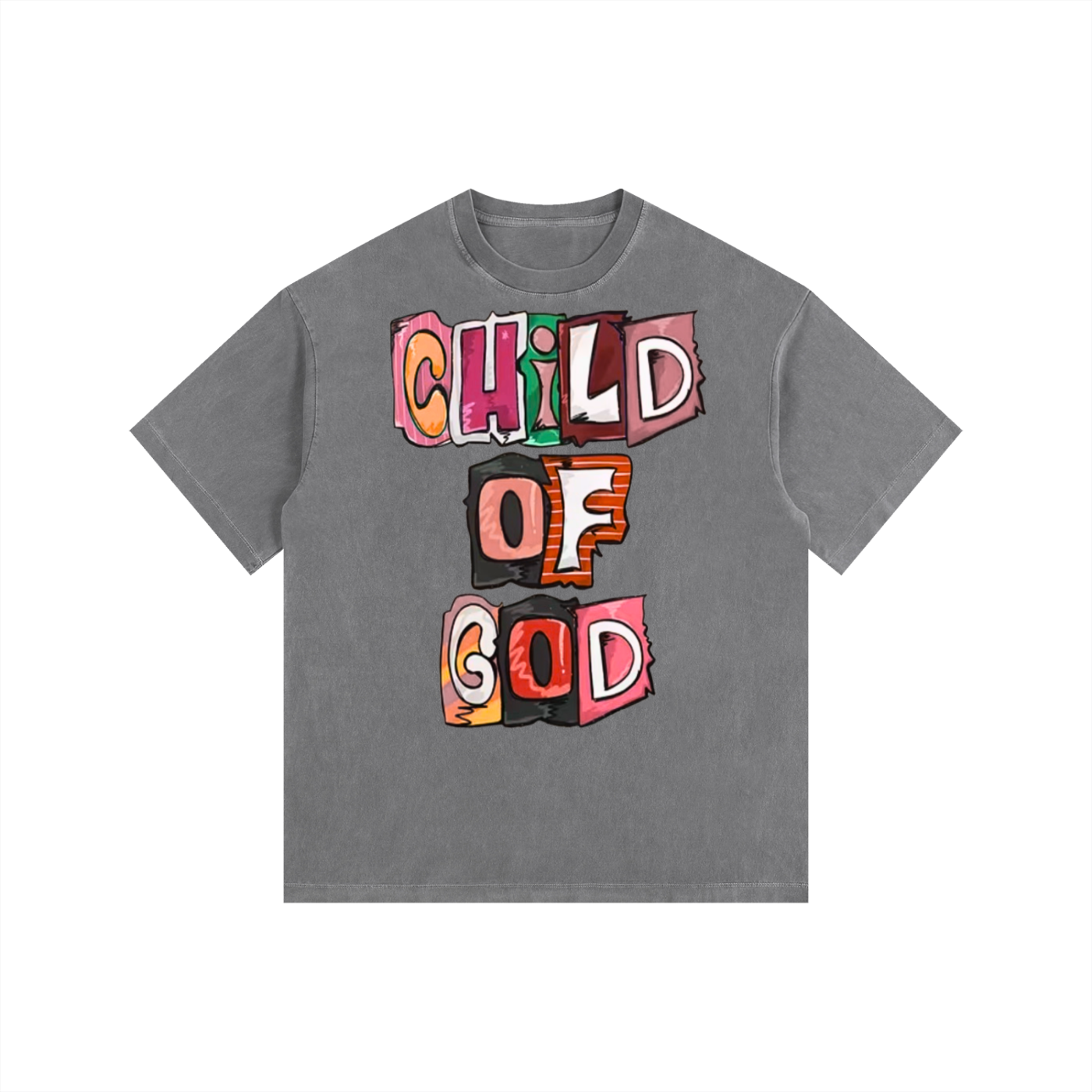 Child of God Vintage Washed Oversized Cotton T-Shirt