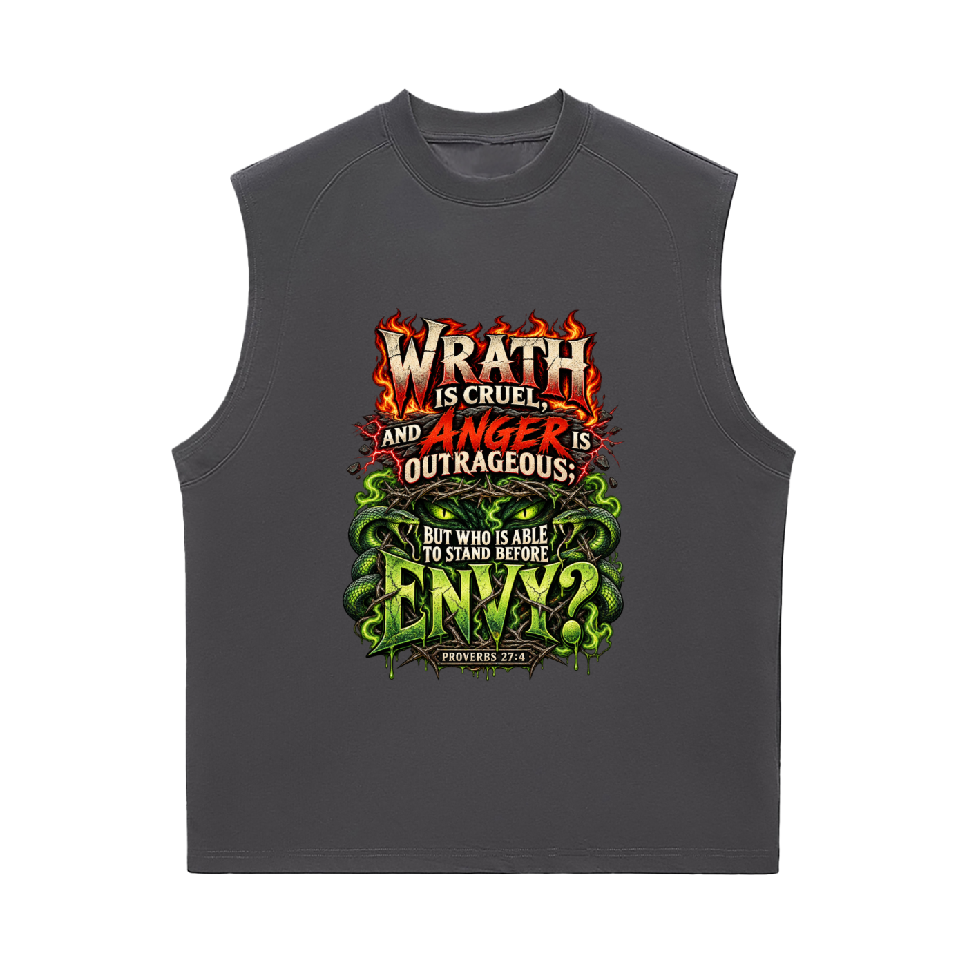 Proverbs 27:4 & 20 Sorona Quick-Dry Cooling Tank Top