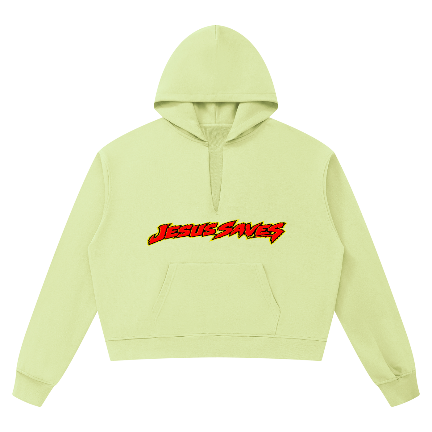 Jesus Saves Unisex Boxy Raw Edge Hoodie