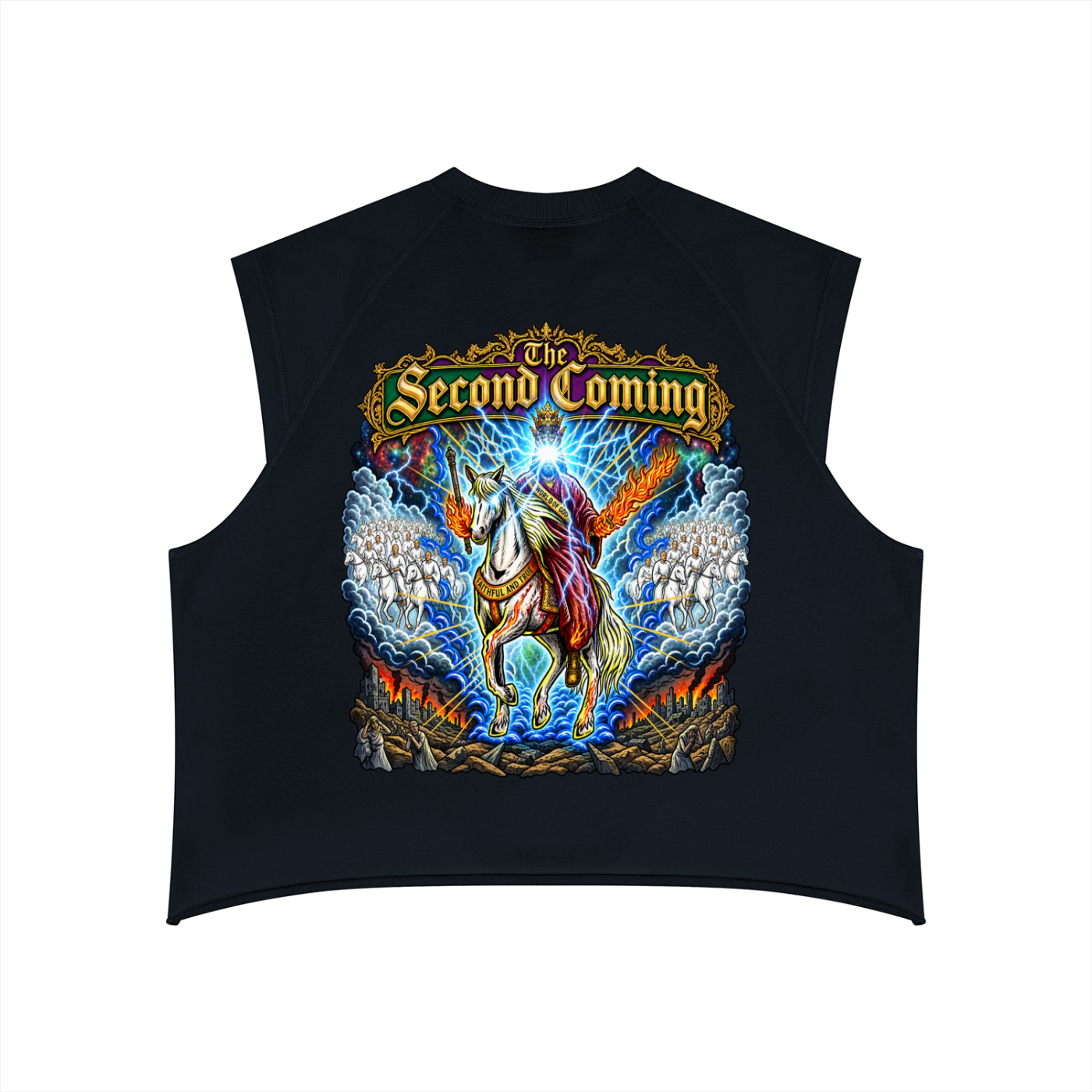 Kingdom Come Men’s Boxy Raw Hem Tank Top