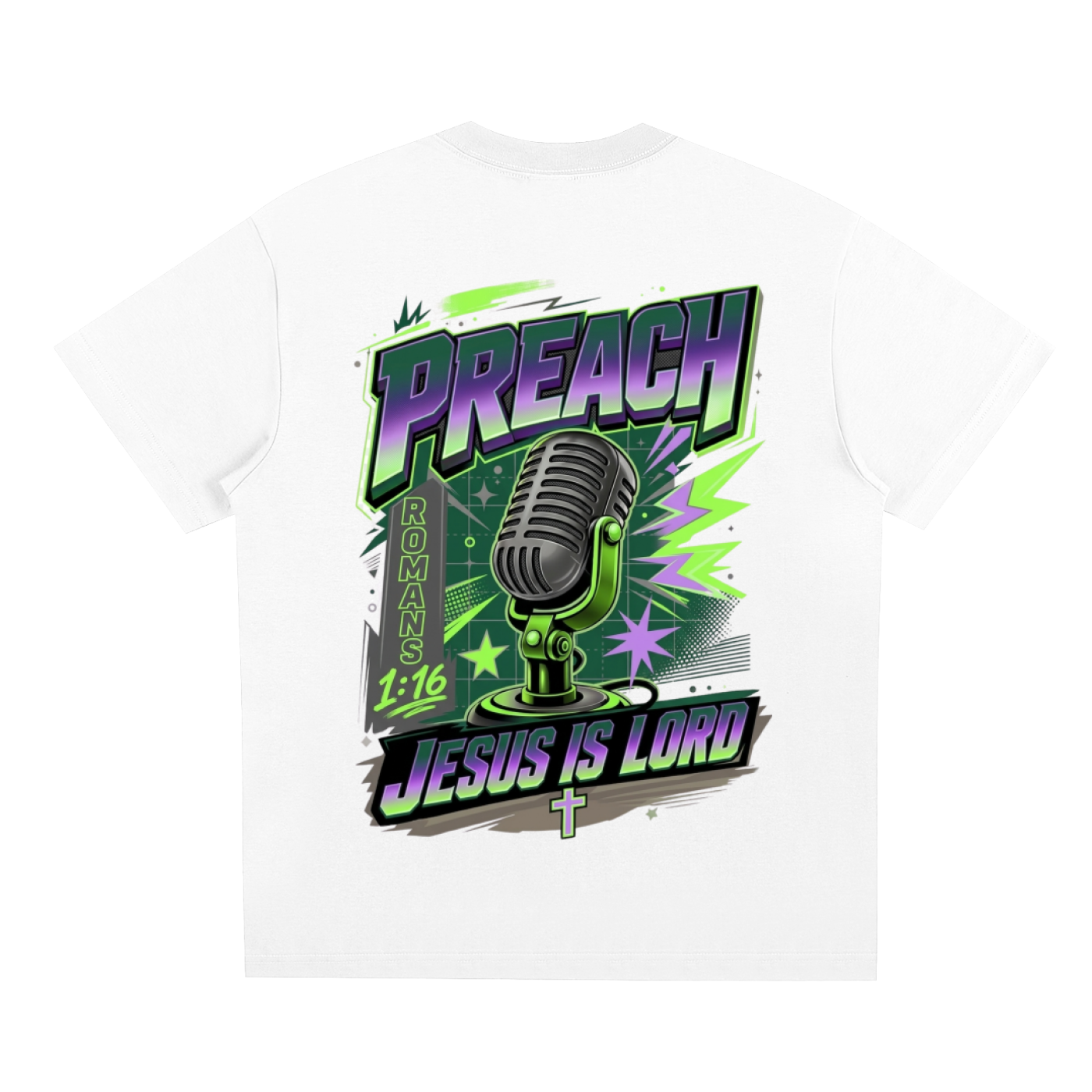 No Luck Just Yeshu/Preach Sorona Quick-Dry Cooling T-Shirt