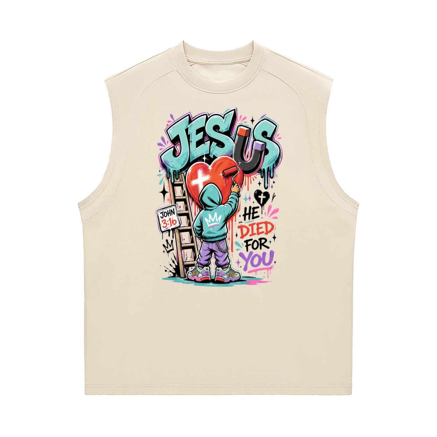 Jesus Died for You Sorona Quick-Dry Cooling Tank Top