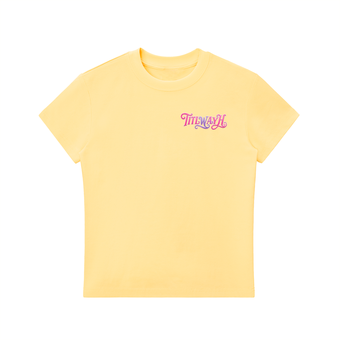 TITLWAYH Essential Bodycon Crewneck T-Shirt
