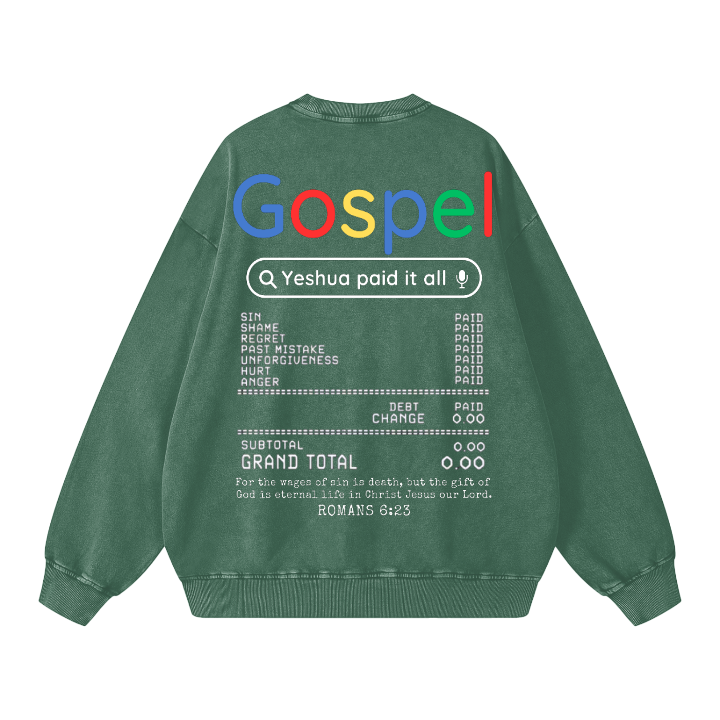 Gospel Snow Washed Oversized Sweatshirt