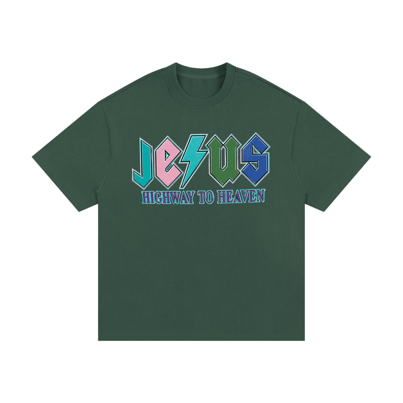Jesus/No Luck Essential Heavyweight Cotton T-Shirt