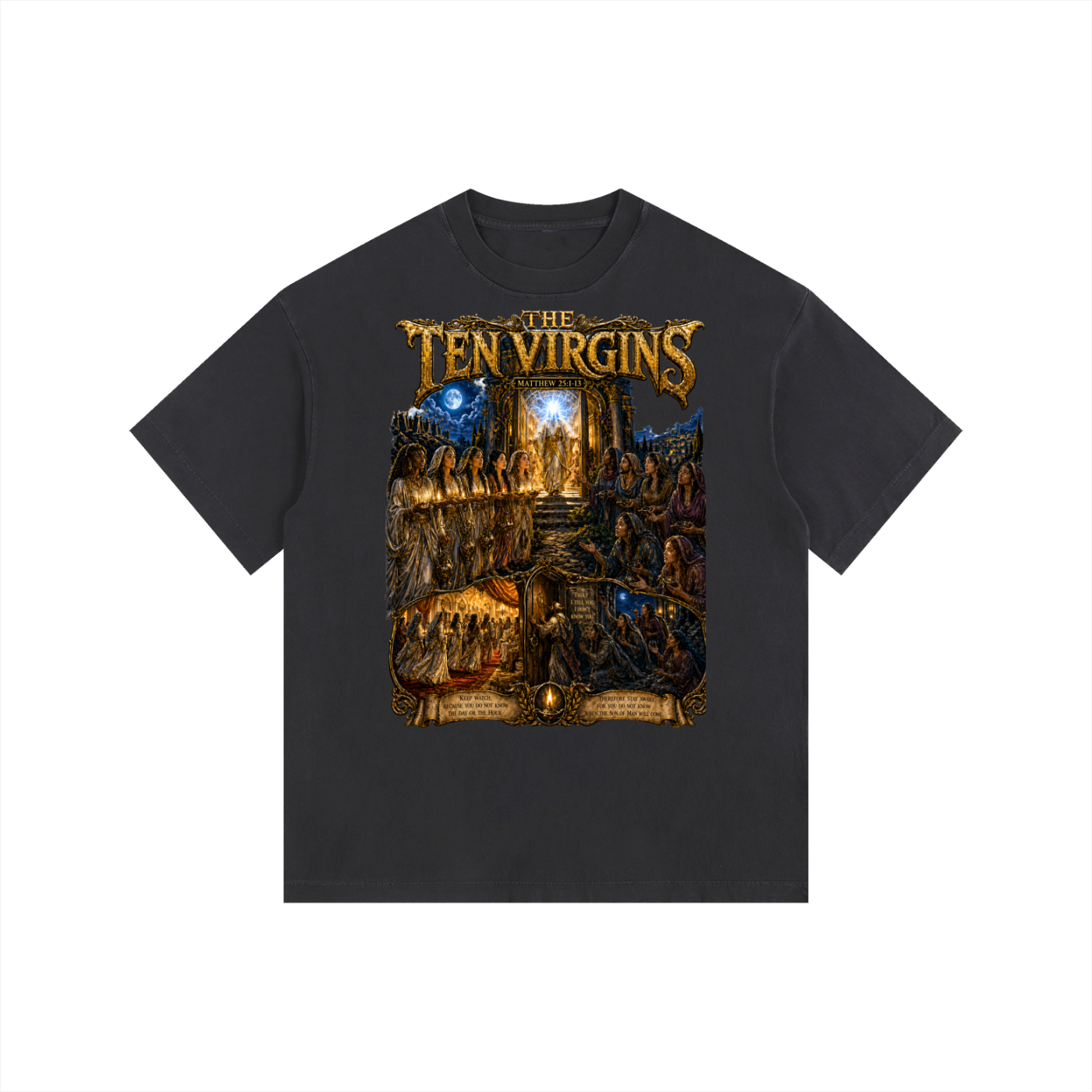 The 10 Virgins Vintage Washed Oversized Cotton T-Shirt