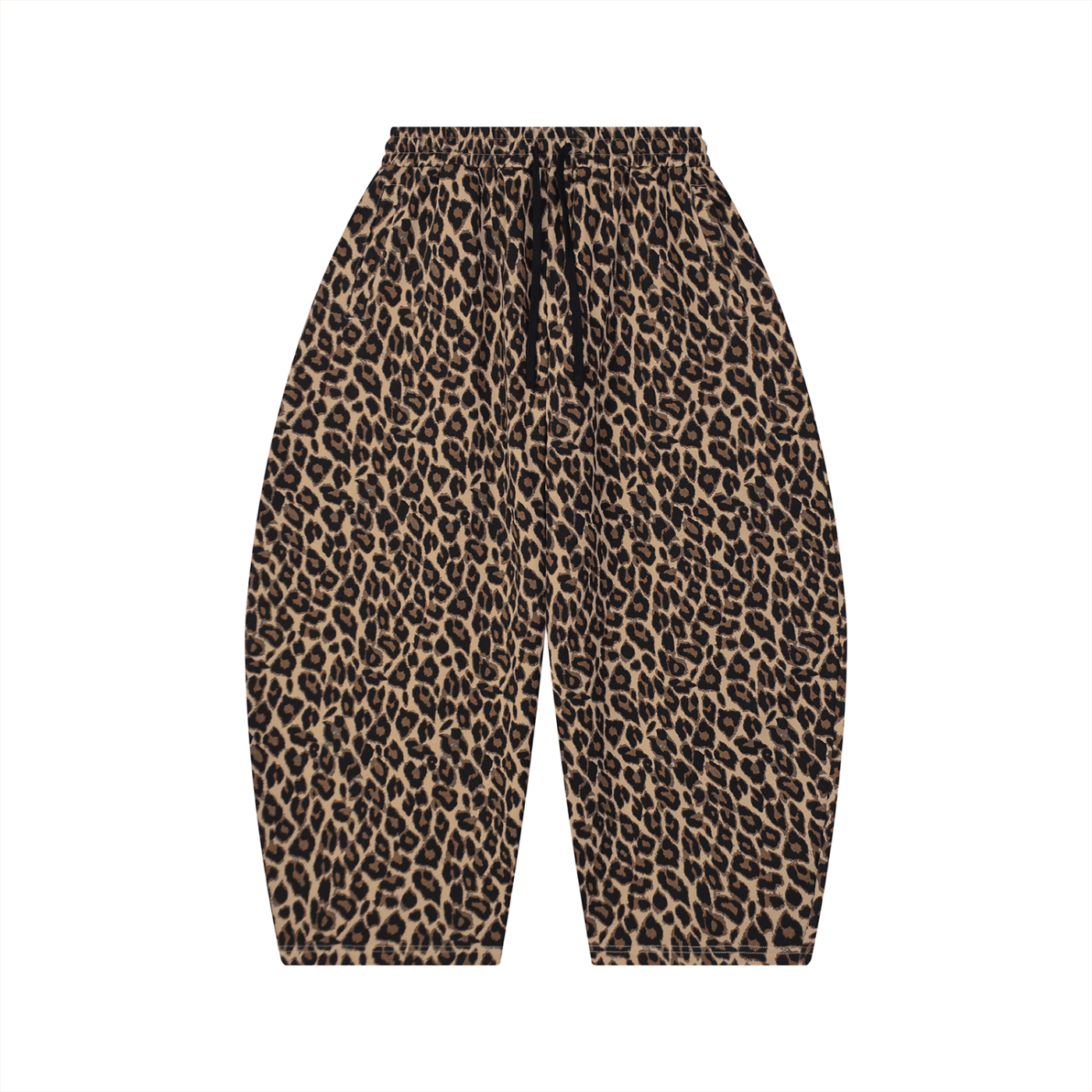 Unisex Leopard Barrel Leg Sweatpants