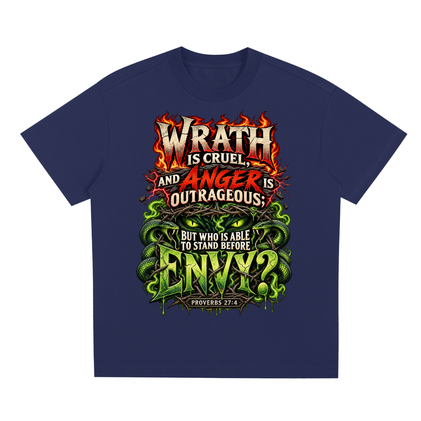 Proverbs 27:4 Sorona Quick-Dry Cooling T-Shirt
