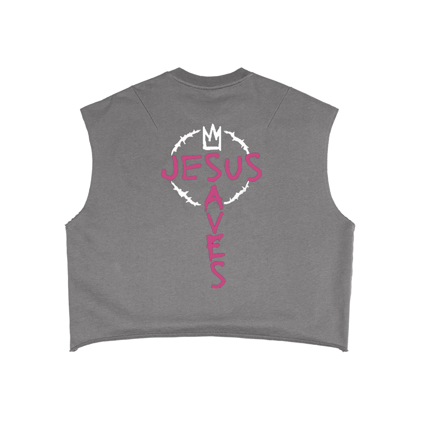 Hung Up 4 My Hang Ups French Terry Boxy Tank Top