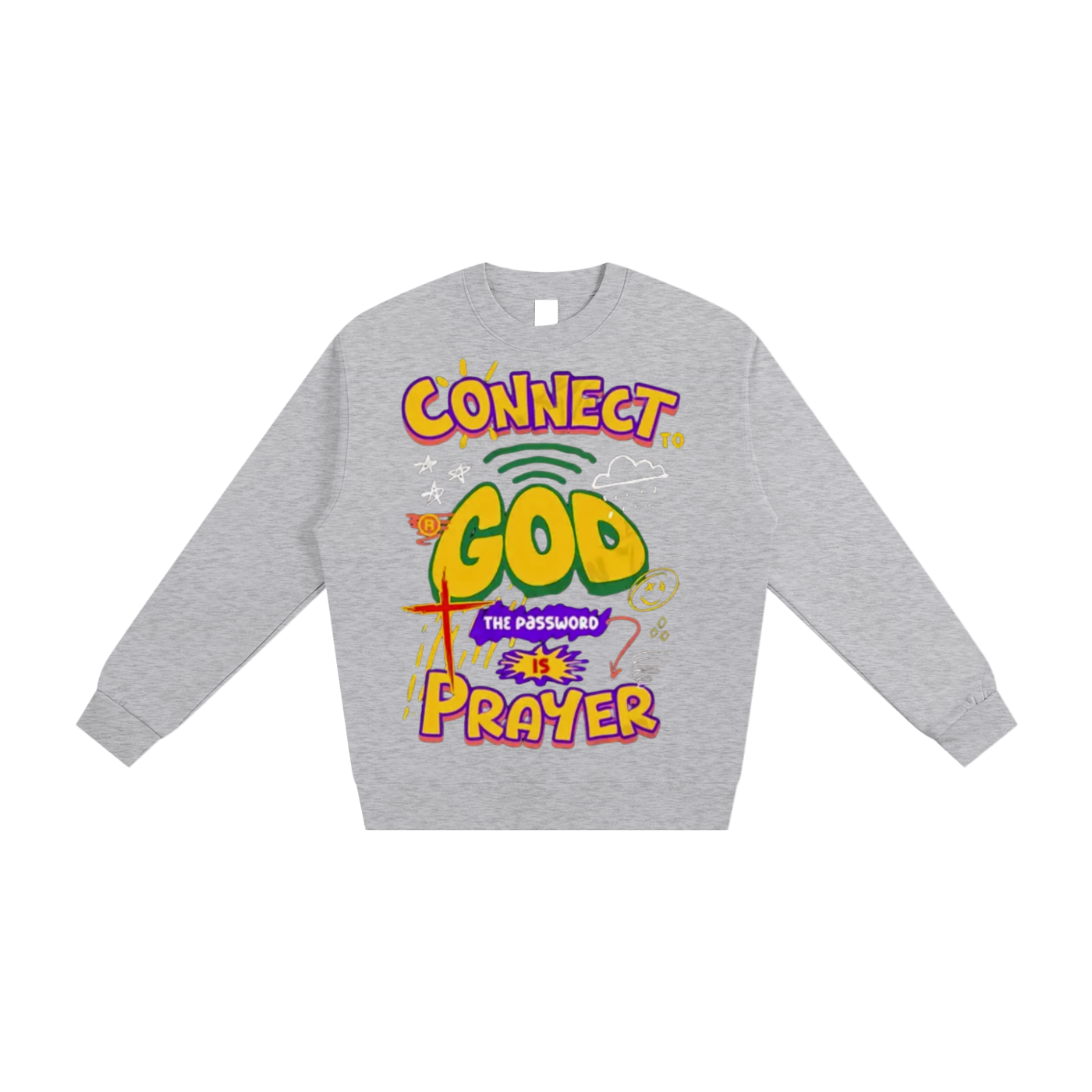 "Connect to God" Heavyweight Essential Sweatshirt