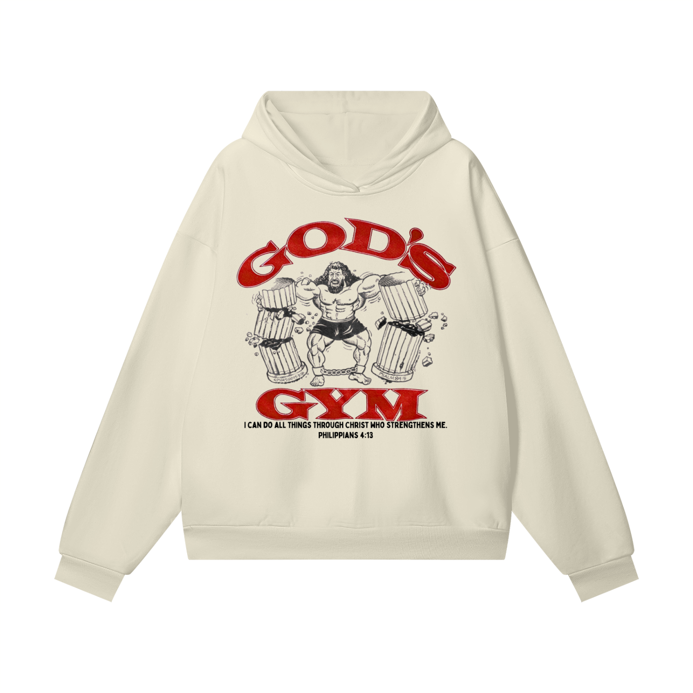 God's Gym Heavyweight Hidden Pocket Fleece Hoodie