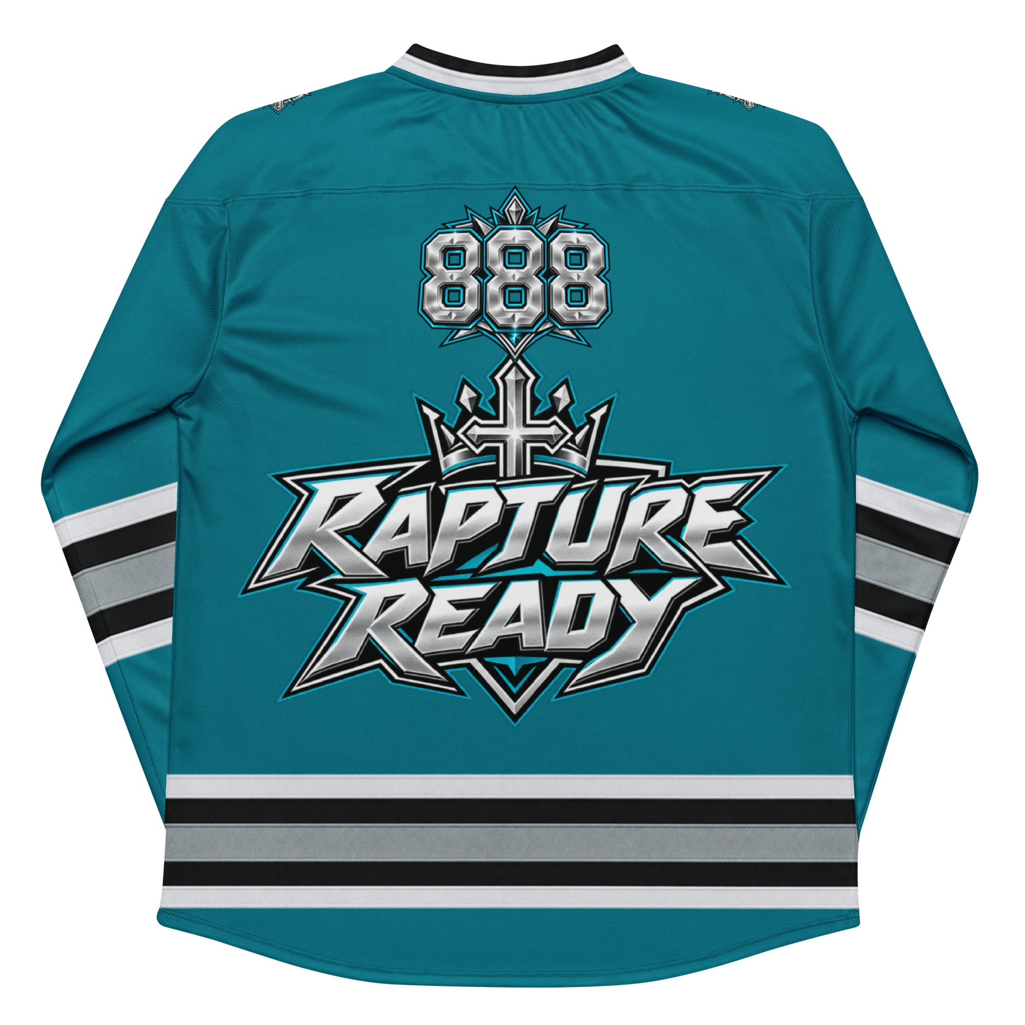 Jesus Saves/Holy Spirit filled hockey fan jersey