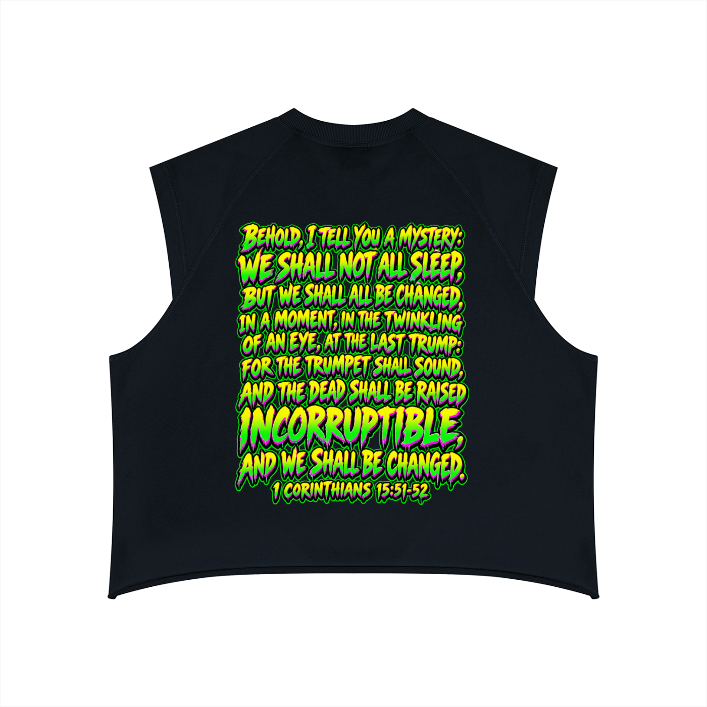 Rapture Soon 1 Cor. 15:51-52 Men’s Boxy Raw Hem Tank Top